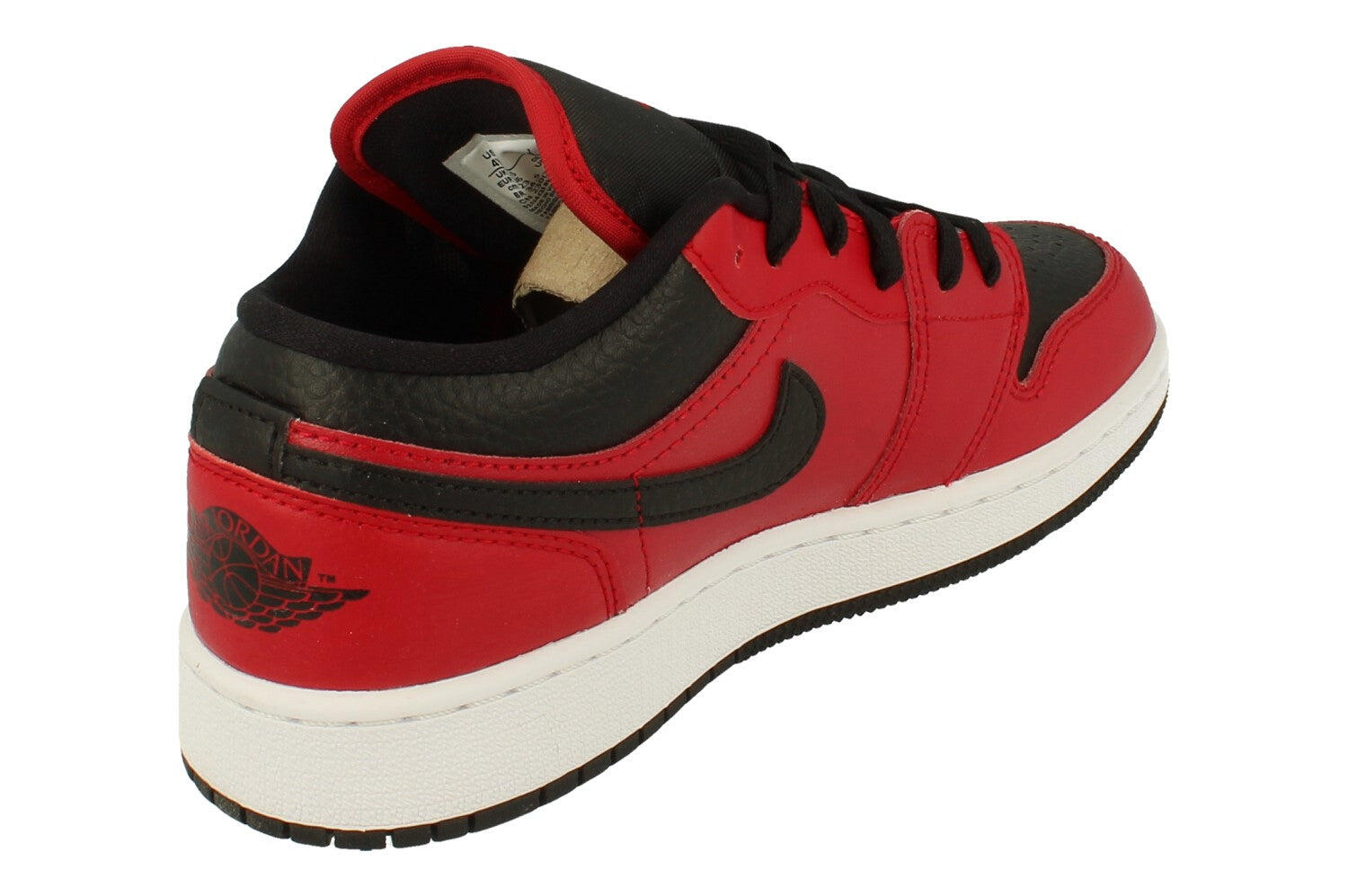 Jordan 1 Low Gym Red Black Pebbled (GS) 3/5