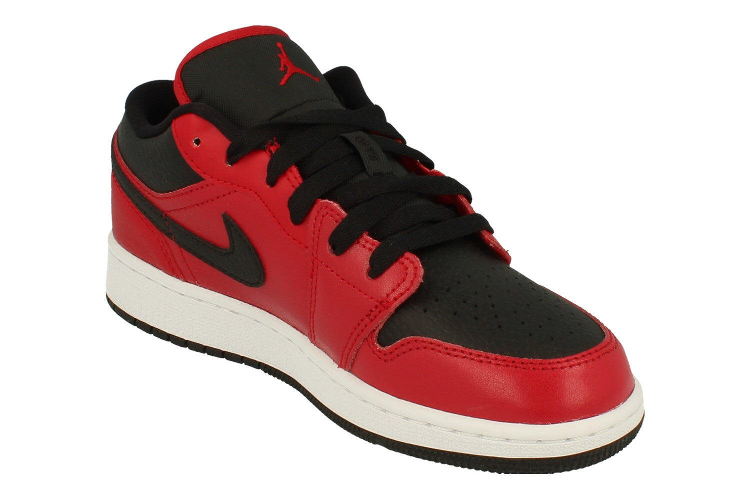 Jordan 1 Low Gym Red Black Pebbled (GS) 4/5