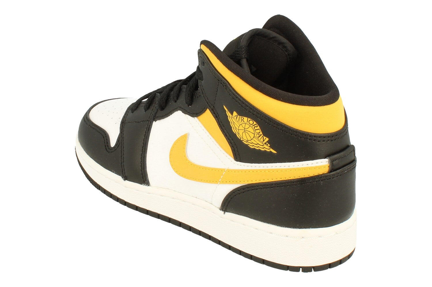 Air Jordan 1 Mid White Pollen Black 2/5