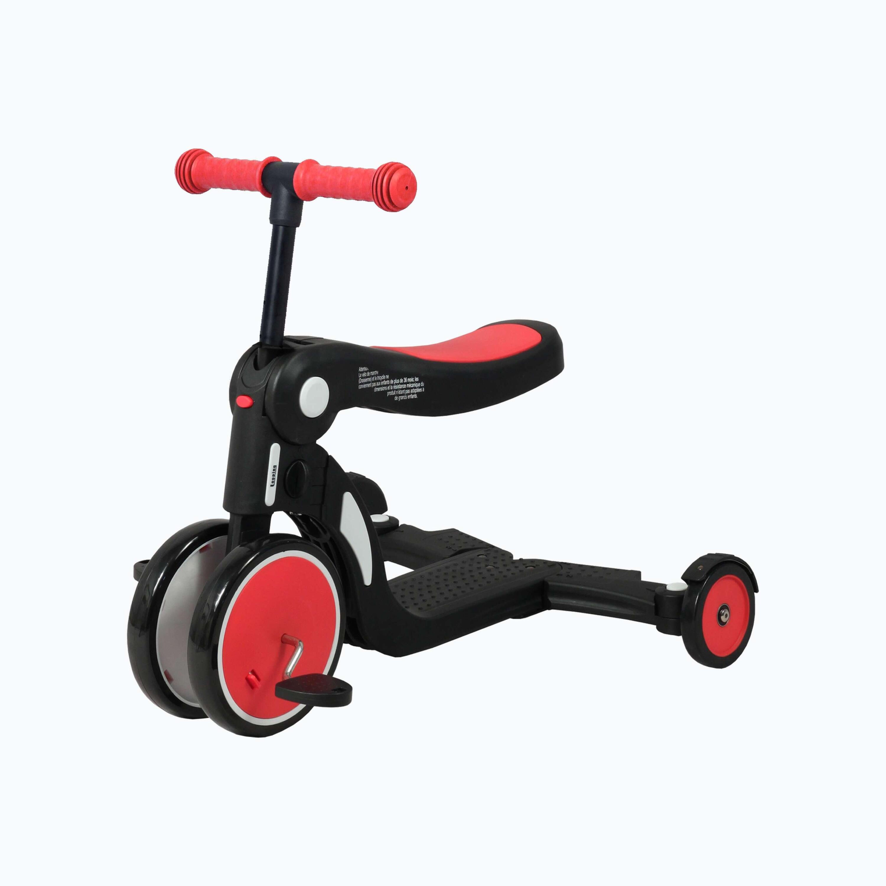 Draisienne Evolutive Scootiz 5 en 1, Tricycle, Trottinette | Rouge 5/5