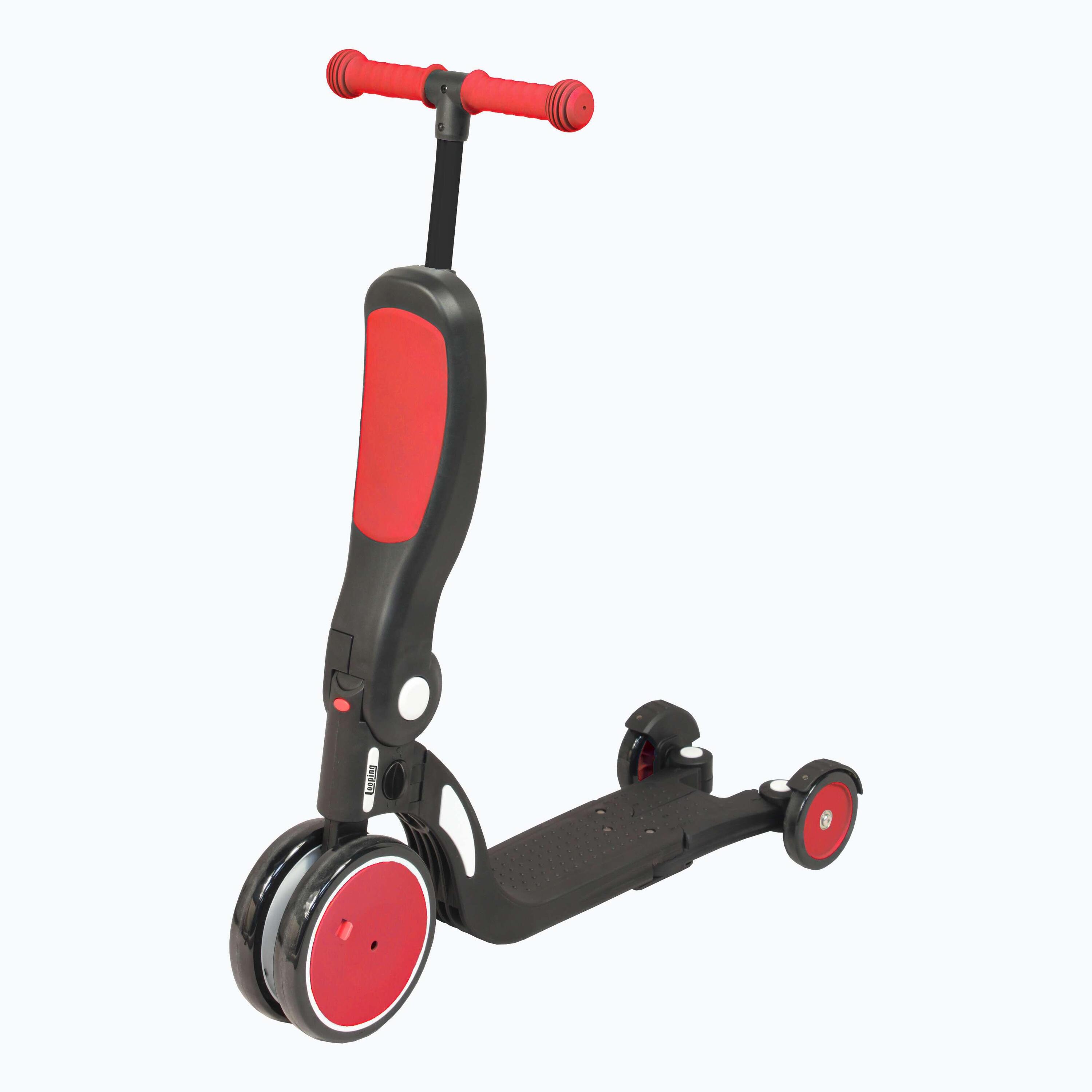 Draisienne Evolutive Scootiz 5 en 1, Tricycle, Trottinette | Rouge 4/5