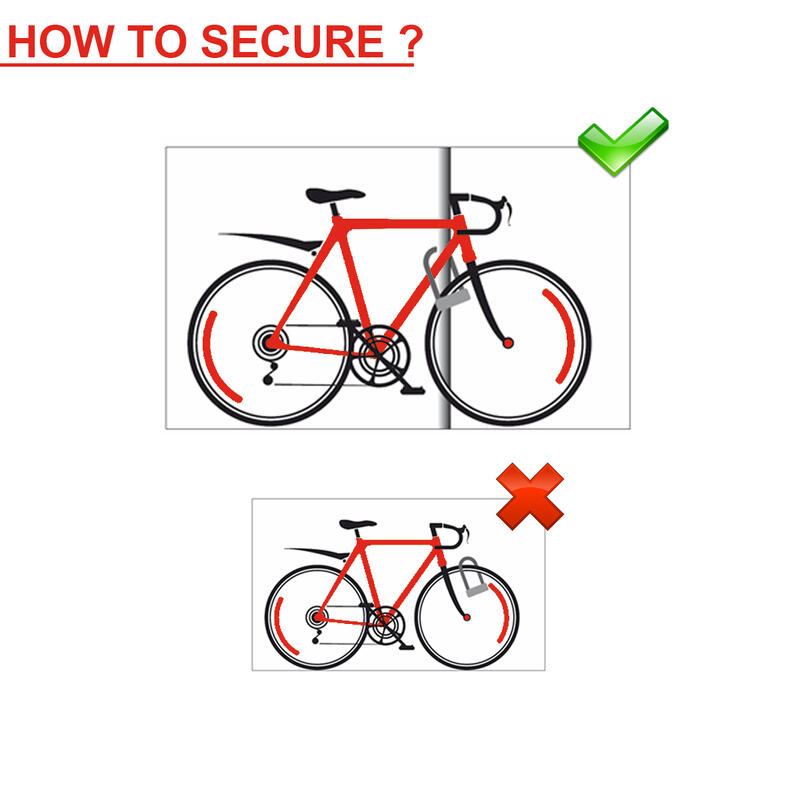 Câble Antivol Vélo [1,8m] [Combinaison] [Support Fixation Vélo] 8190EURDPRO