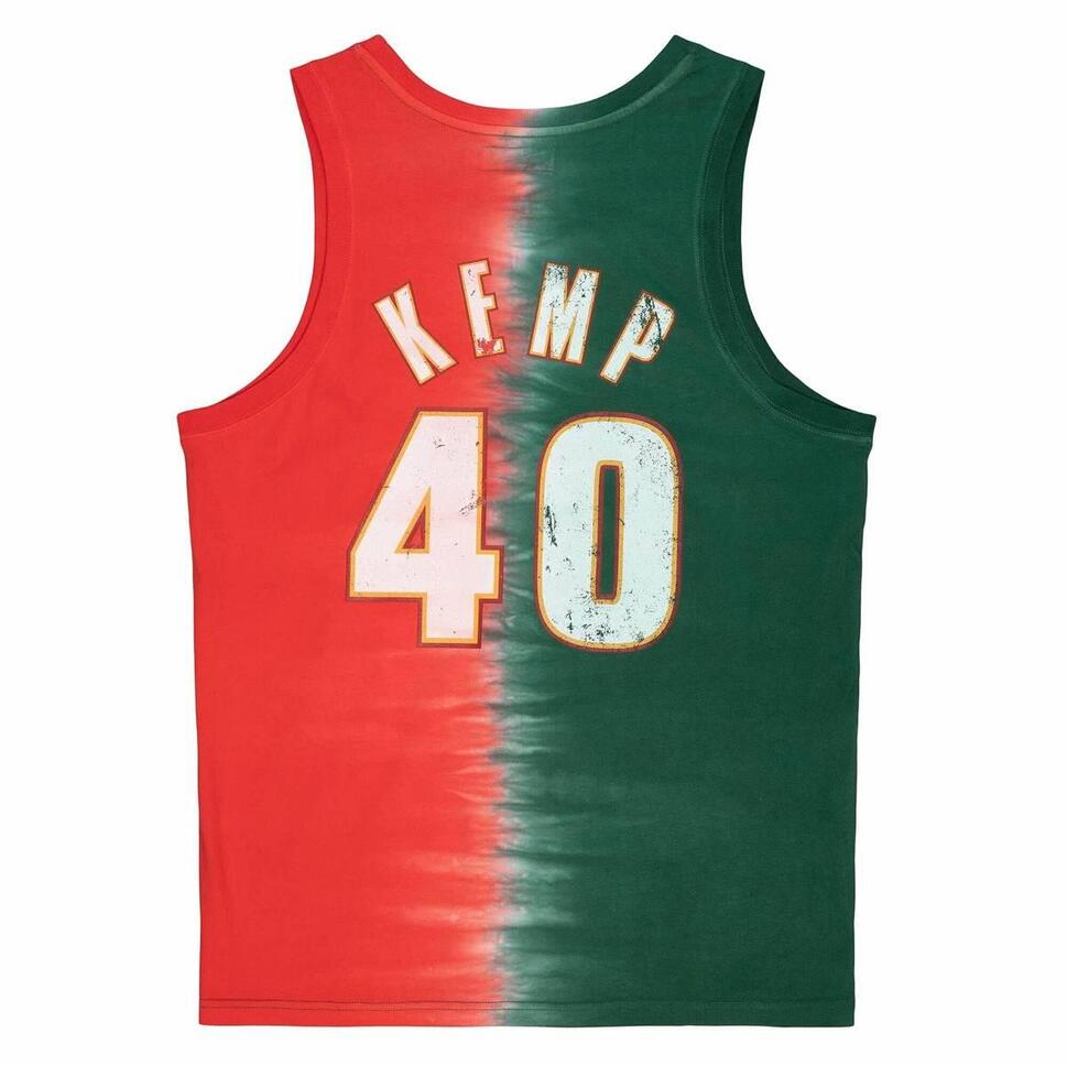 Koszulka Mitchell & Ness NBA Seattle Supersonics Shawn Kemp Tie Dye Cotton