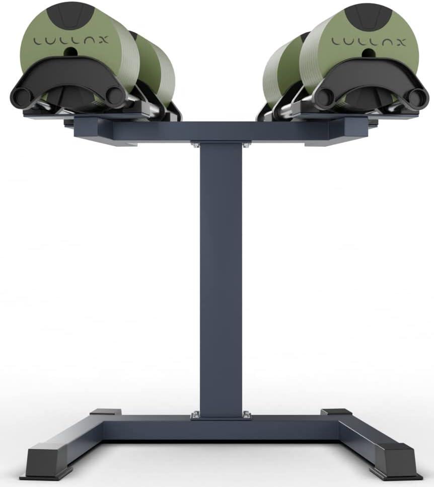 2x40 KG - Mancuernas Ajustables NEO40 + Estante para mancuernas NEOSTAND 3/4