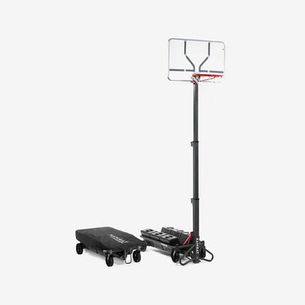 Seconde vie Panier basket pliable sur pied planche transparente 2,4à 3,05 m,B500