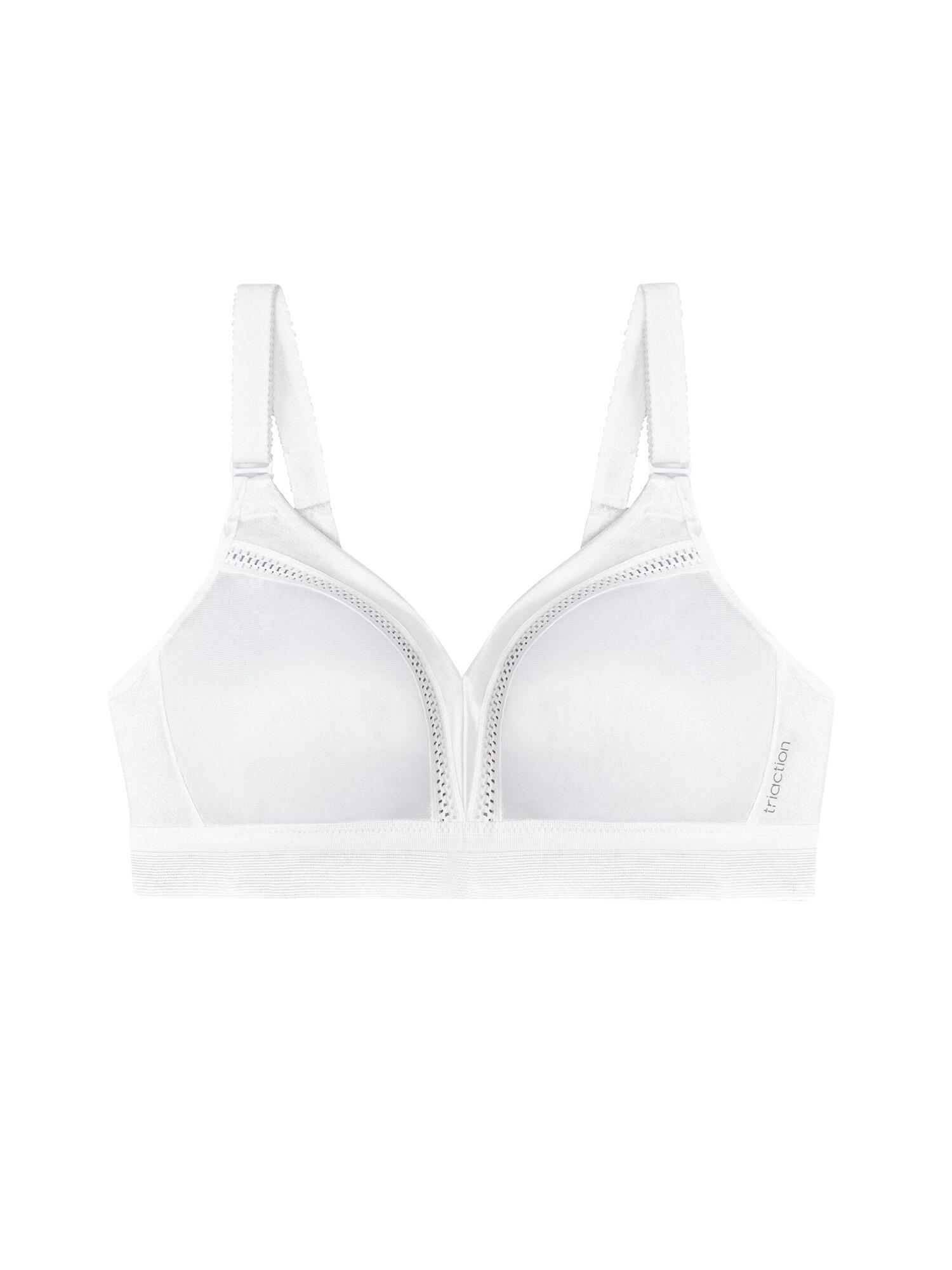TRIUMPH Bügelloser BH bequemer Halt Damen - Triaction Workout weiß