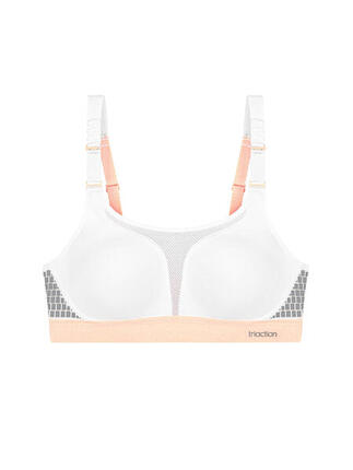 Sport-BH maximaler Halt Damen - Triaction Extreme Lite grau