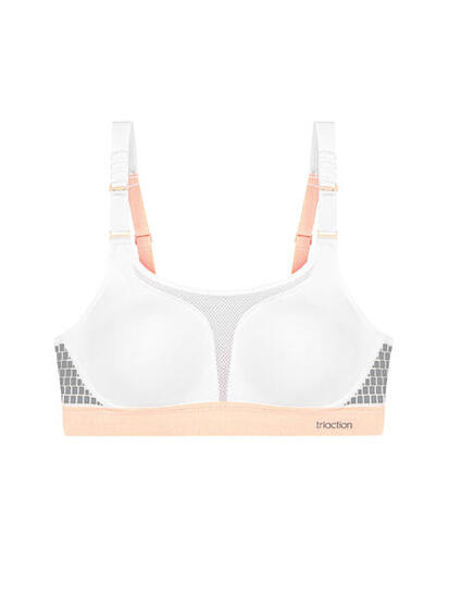 Sport-BH maximaler Halt Damen - Triaction Extreme Lite grau