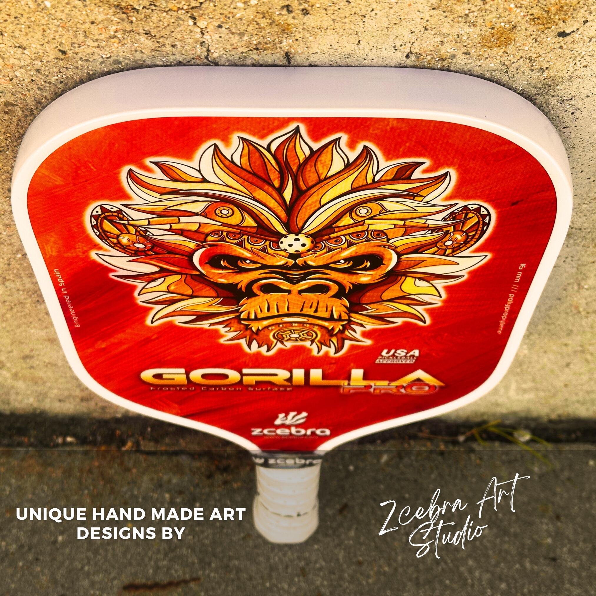 Pala de Pickleball Zcebra Gorilla Pro Pure Carbon 5/7