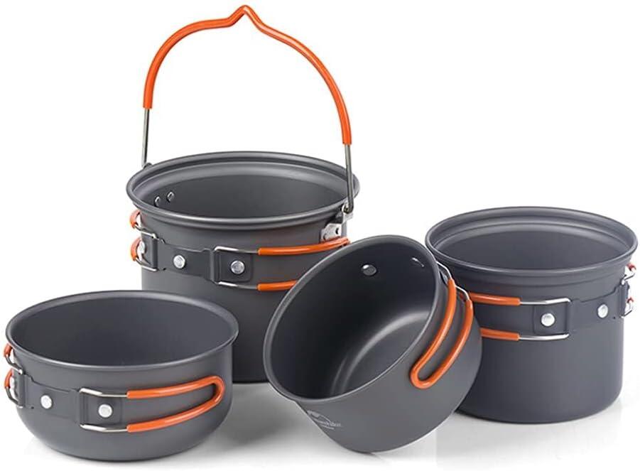 Naturehike 4-in-1 Aluminium Kookgerei Set Upgrade 618g 7/7