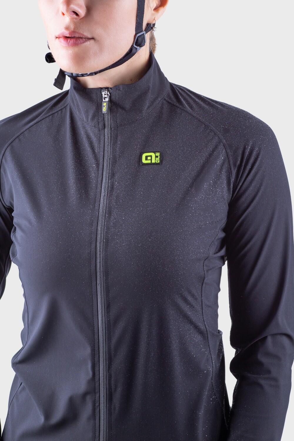 Chaqueta impermeable para mujer Alé Racing Negra 6/7