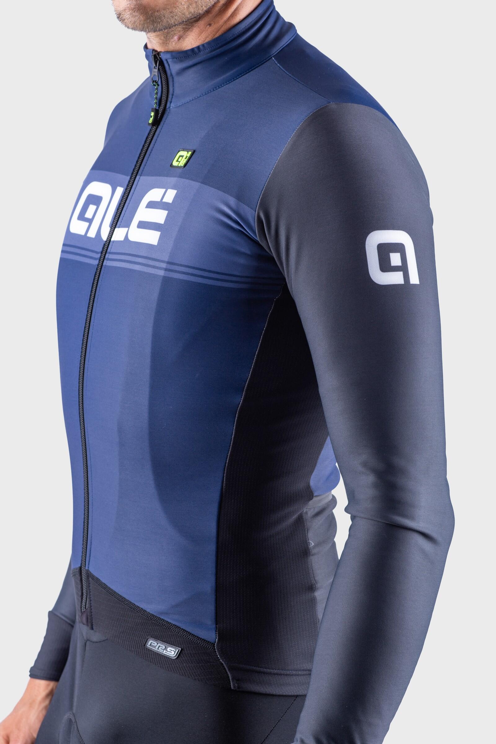 Maillot Cycliste Homme Manches Longues - PR-S Noir 6/7