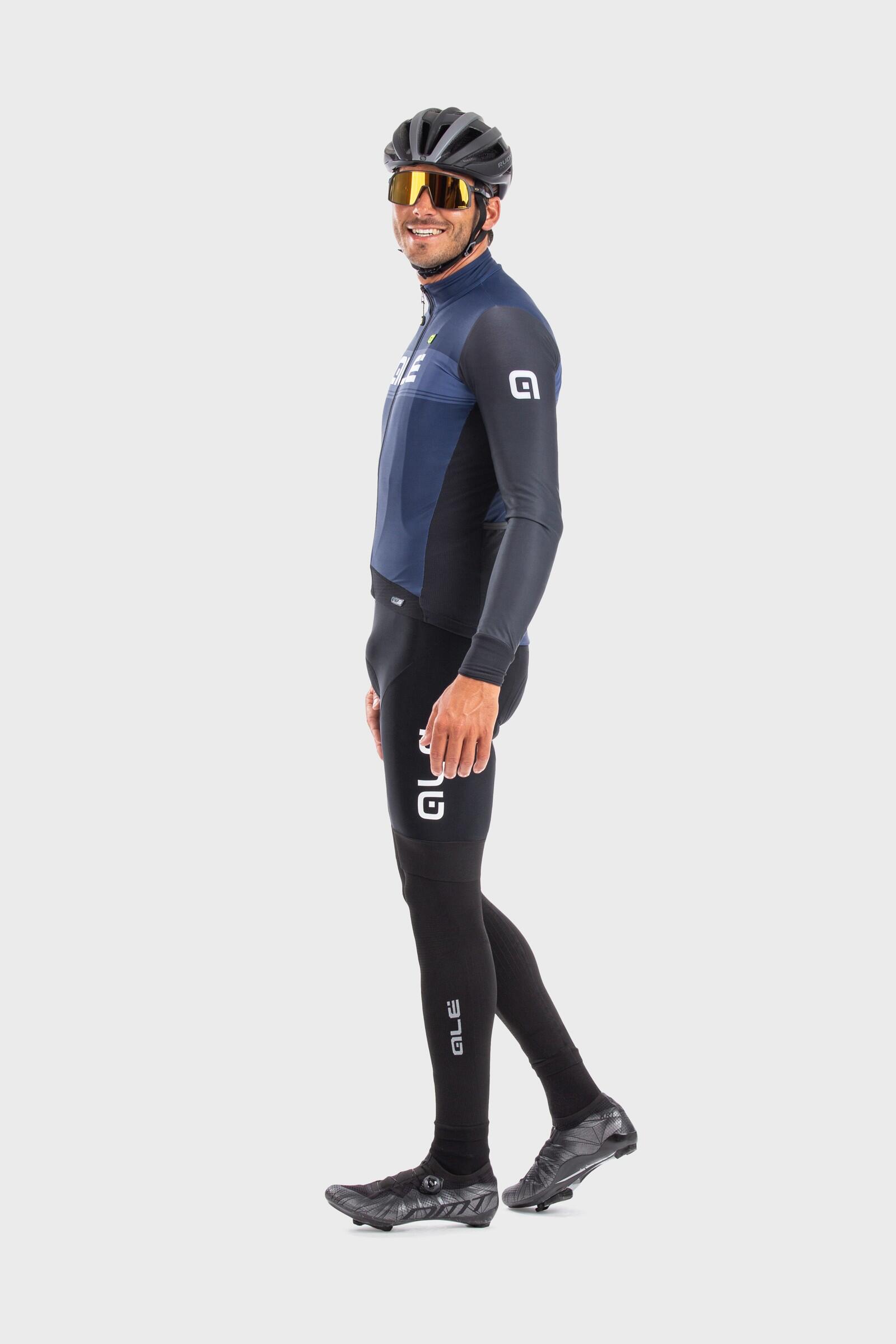 Maillot Cycliste Homme Manches Longues - PR-S Noir 4/7