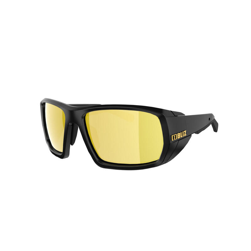Lunettes de Soleil - Peak  -  Branches Noir/Jaune