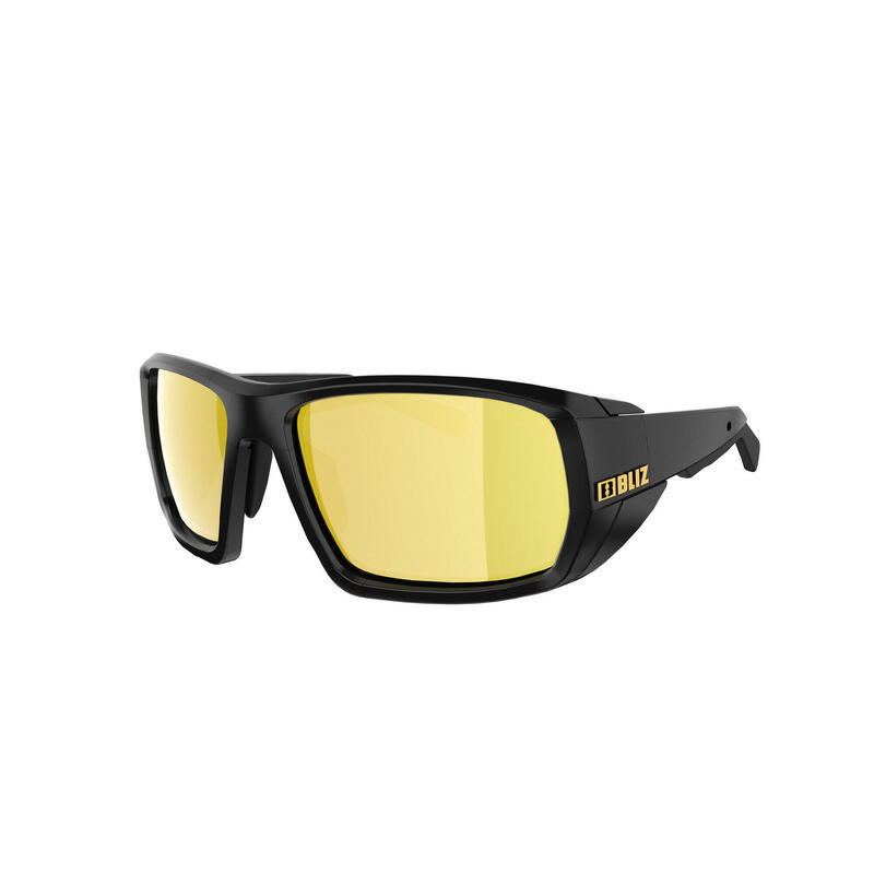 Lunettes de Soleil - Peak  -  Branches Noir/Jaune