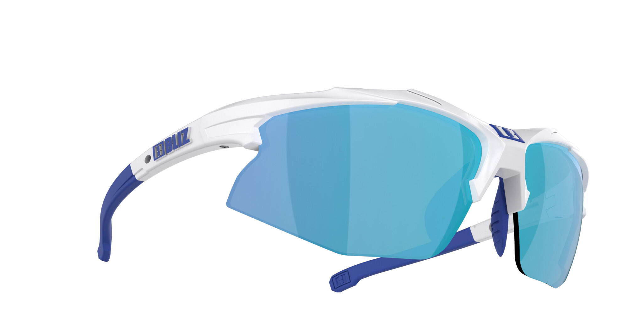Lunettes de Soleil - Hybrid  -  Branches Blanc/ Bleu 2/7