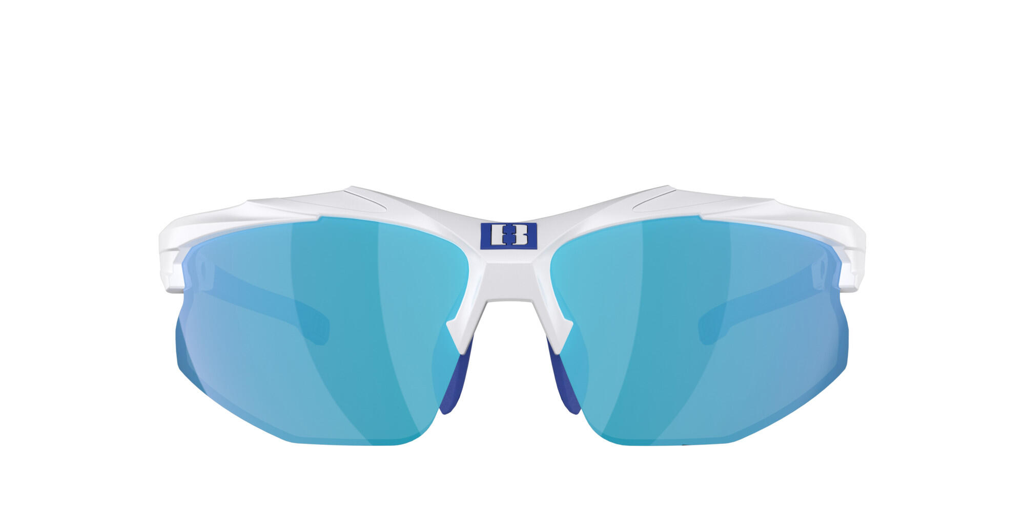 Lunettes de Soleil - Hybrid  -  Branches Blanc/ Bleu 4/7