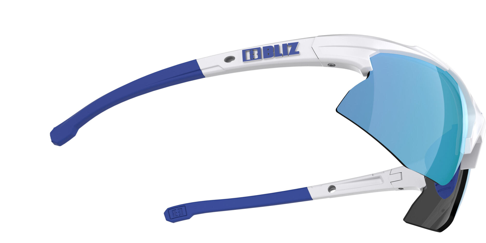Lunettes de Soleil - Hybrid  -  Branches Blanc/ Bleu 5/7
