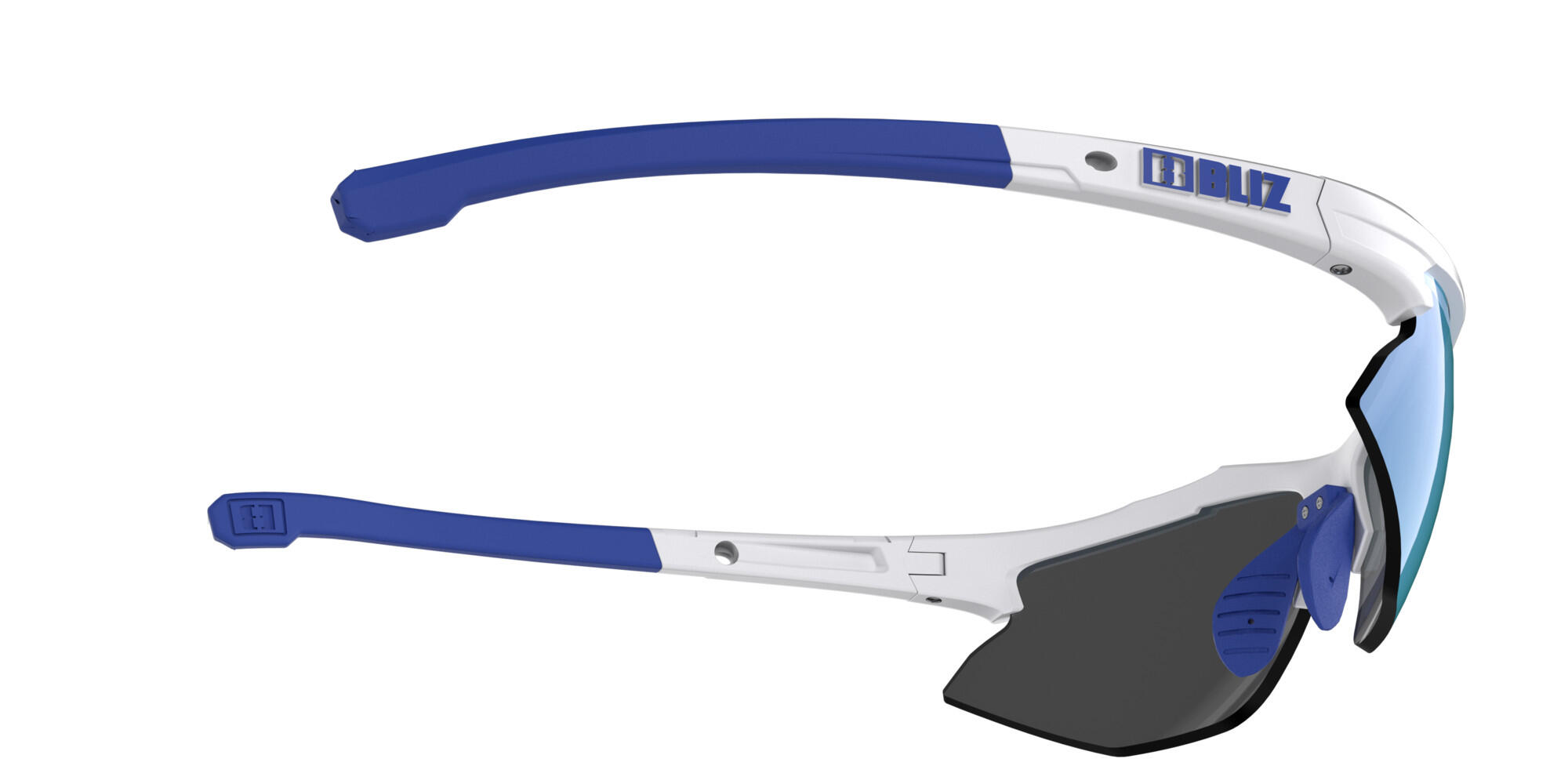Lunettes de Soleil - Hybrid  -  Branches Blanc/ Bleu 3/7