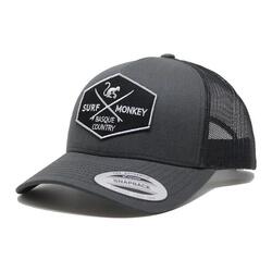 Casquette Trucker - 6 Panneaux / Adulte / Taille Unique (Bleu/Gris)