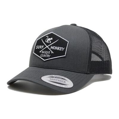 Trucker-Cap - 6 Panels / Erwachsene / Einheitsgröße (Grün / Weiß)