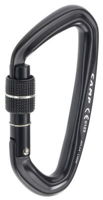 Moschettone CAMP Atlas Lock alluminio D chiusura a vite Keylock leggero 40 kN