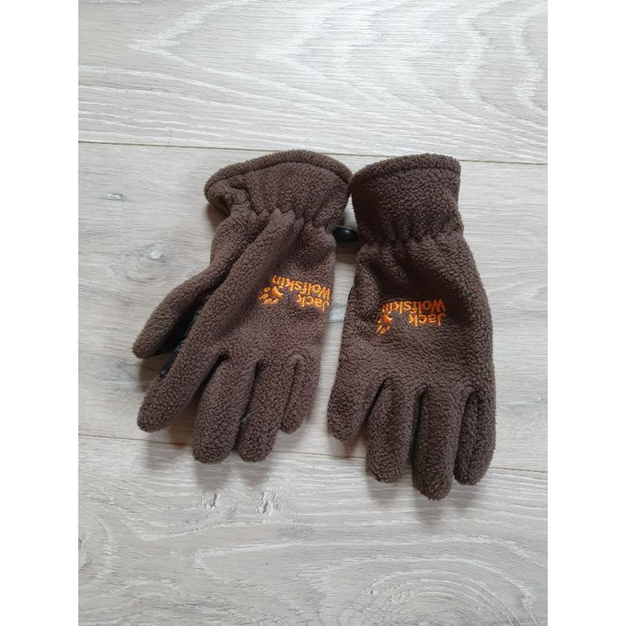 C2C - bruine handschoenen Jack Wolfskin kids maat 140