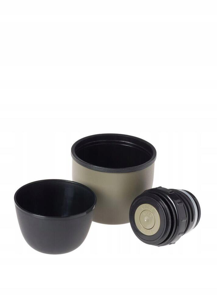 TERMOS próżniowy Vacuum Flask 0,75L olive +2 kubki
