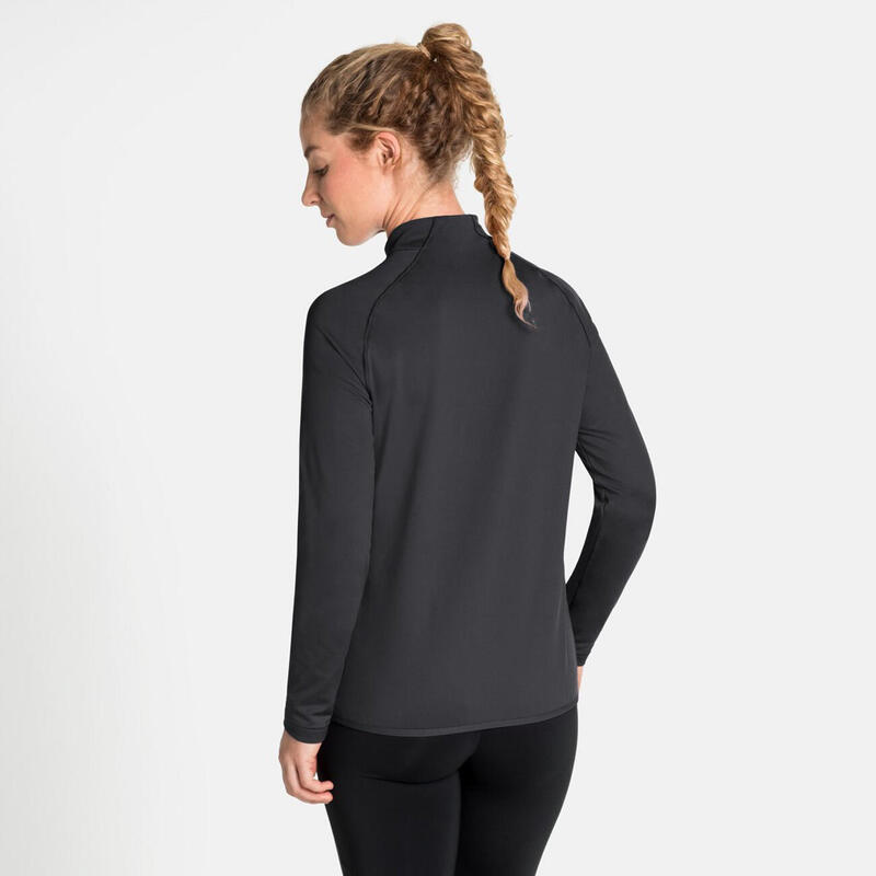 MIDLAYER 1/2 ZIP CARVE LIGHT - BLACK