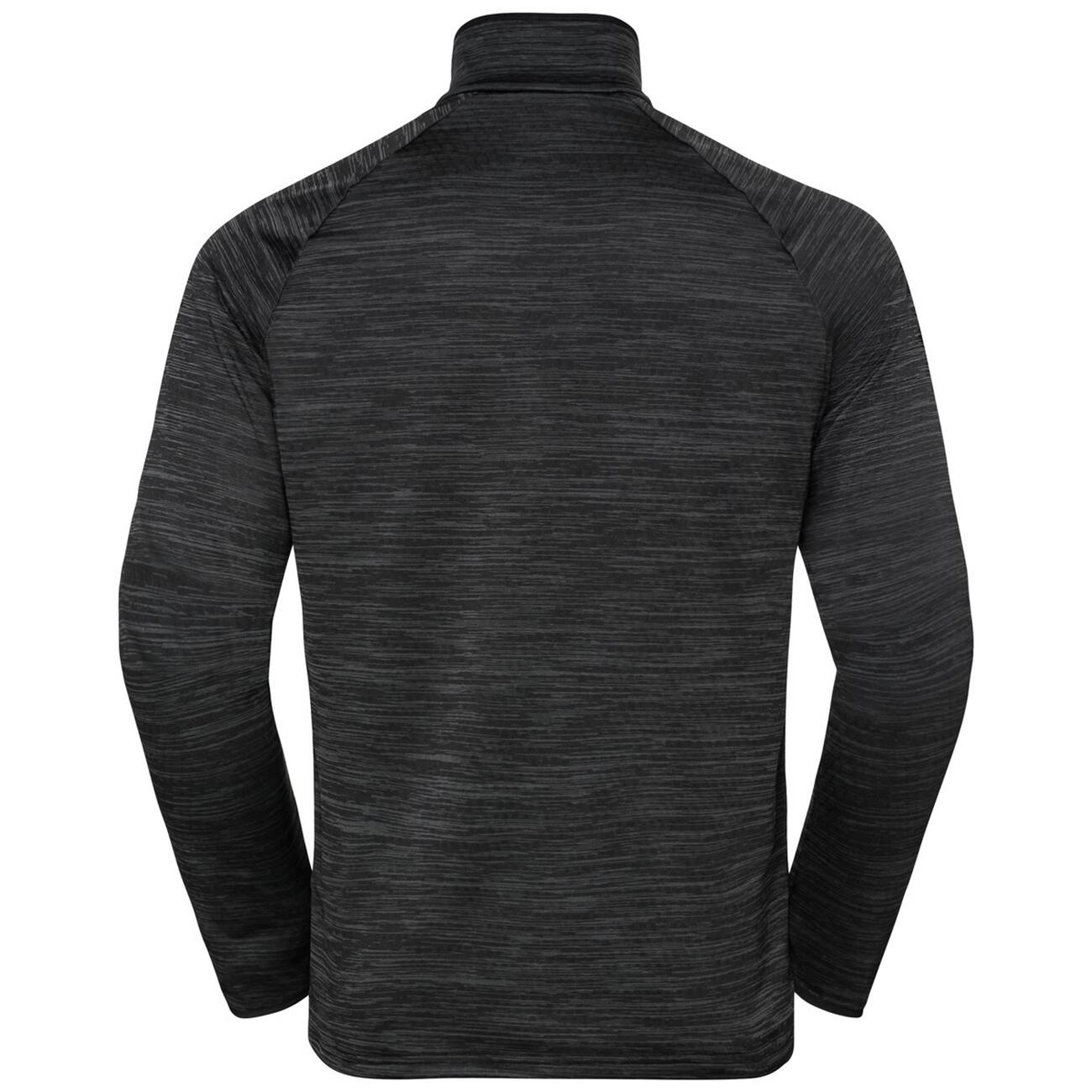 ODLO Middenlaag Halve Rits Lopen EASY Warm Thermoshirt ZWART MELANGE S 4/7