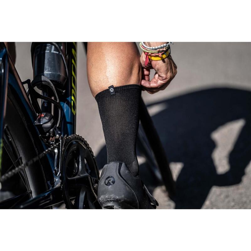 Chaussettes de cyclisme Hommes et Femmes 2-pack - Coolmax - Noir - Essential