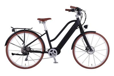 EGO MOVEMENT E-Citybike Classic 25 Cleopatra E-Bike Trapez 45 cm Schwarz 28 Zoll