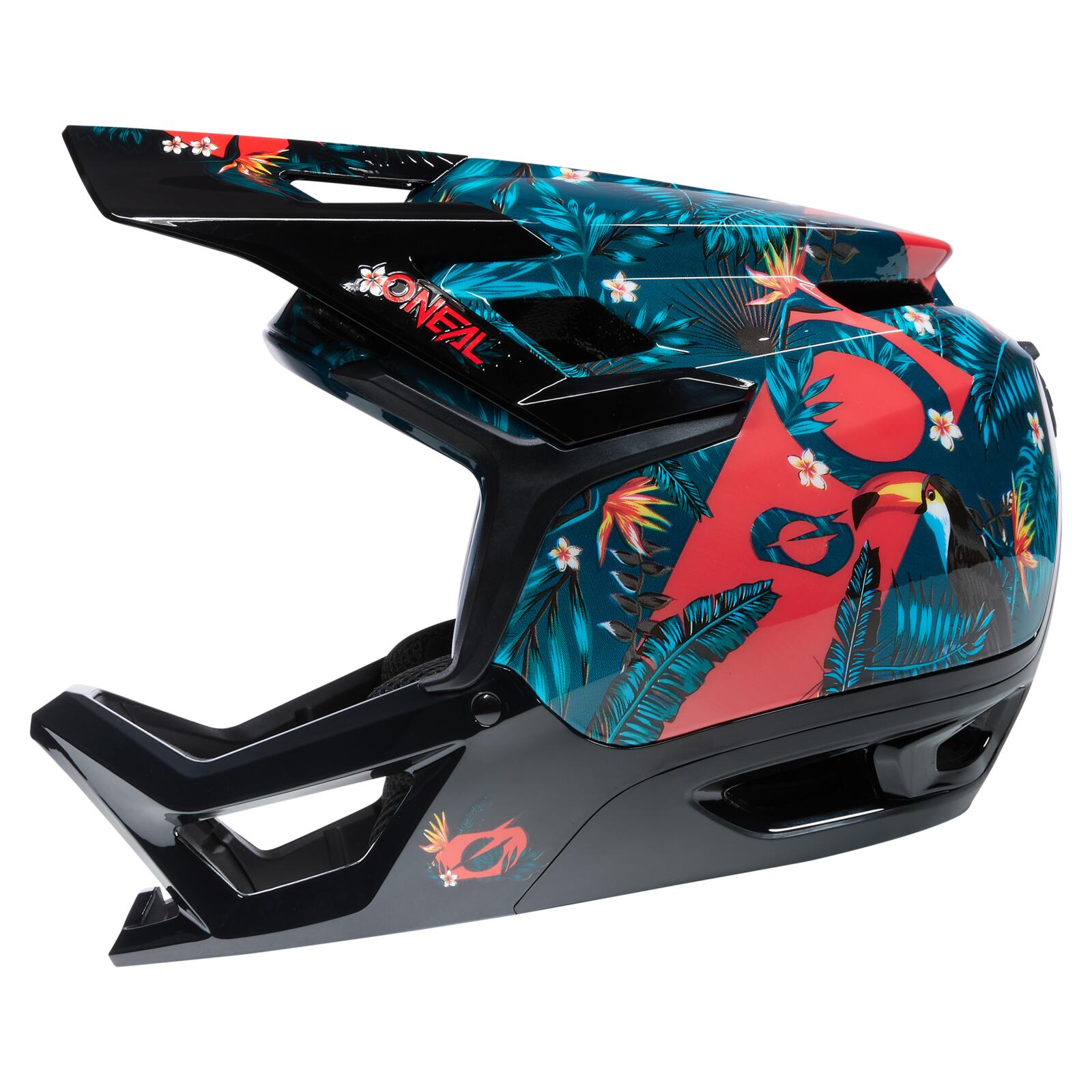 MTB Full Face TRANSITION Unisex Red 2/6