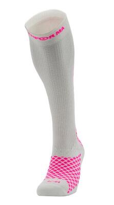 Calza tecnica running lunga a compressione antibatterica e antiodore