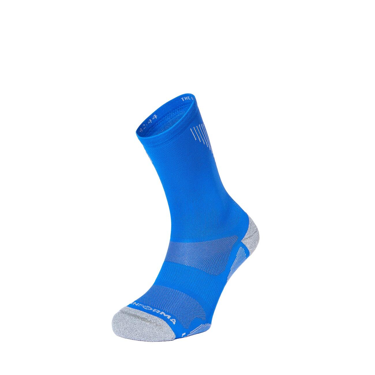 DUBBELPAK-BOSTON-ENKEL HOOG- HARDLOOPSOKKEN-ANTIBACTERIEEL-BLAUW 3/3