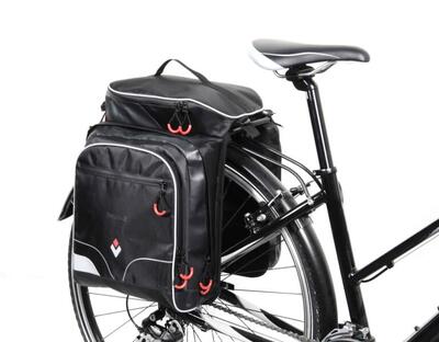 Borsa posteriore per bicicletta – 3 scomparti