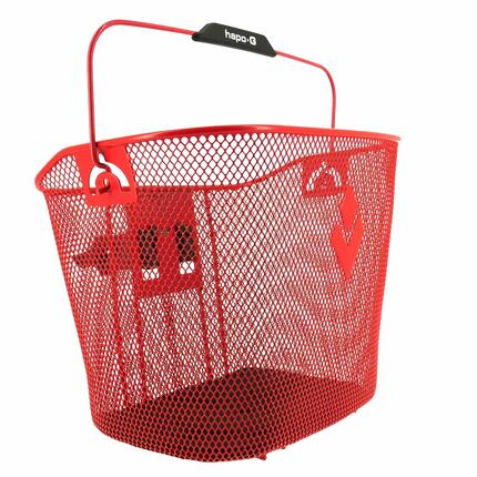 Panier acier rouge XXL avec fixation Hapo-G