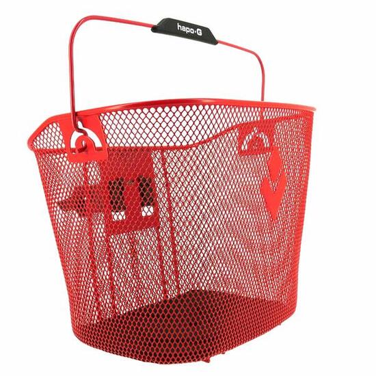 Panier acier rouge XXL avec fixation Hapo-G