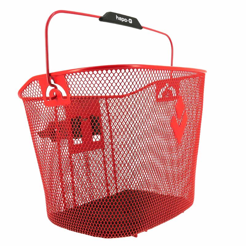 Panier acier XXL Rouge avec fixation MTS3 Hapo-G