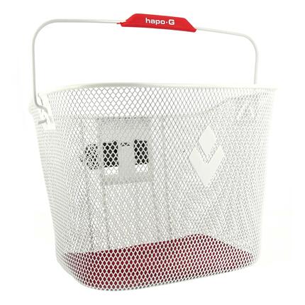 Panier acier blanc XXL avec fixation Hapo-G