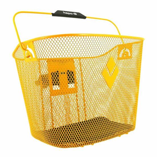 Panier acier jaune XXL avec fixation Hapo-G