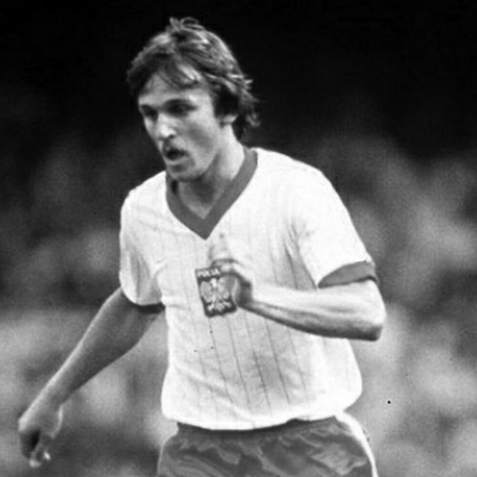 Koszulka piłkarska retro dla dorosłych Polska 1982 - Biała