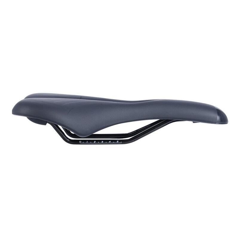 selle Countour Flow hommes 285 x 56,7 mm gel noir