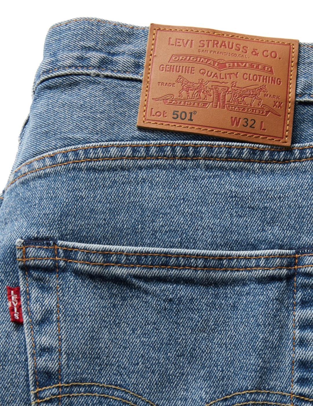 Shorts pour homme Levis 501 original Bleu. 3/6