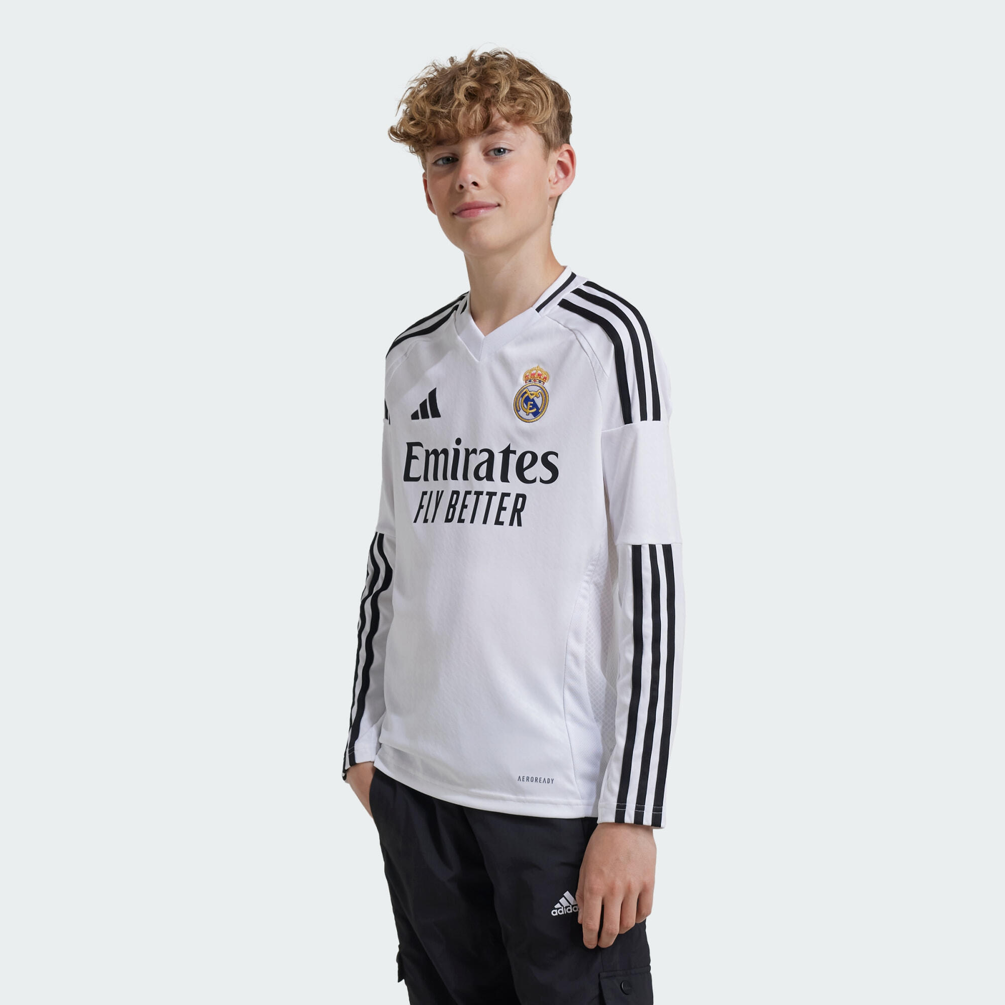 ADIDAS Maglia Home 24/25 Long Sleeve Junior Real Madrid