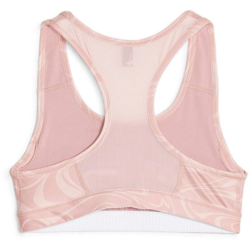Bustiera femei Puma Mid Impact 4keeps Graphic Bra Pm Future, Roz