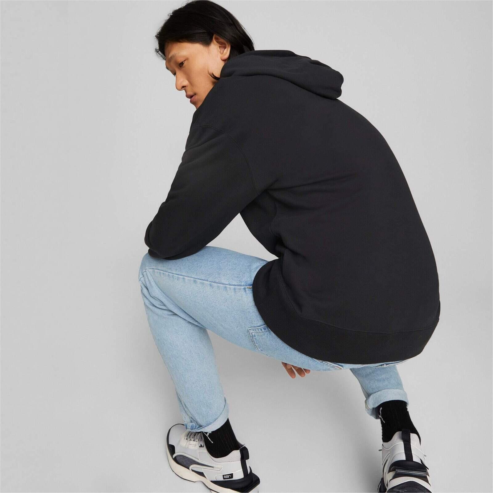 Capot Puma Classics Relaxed Hoodie Tr, Noir, Hommes 2/5