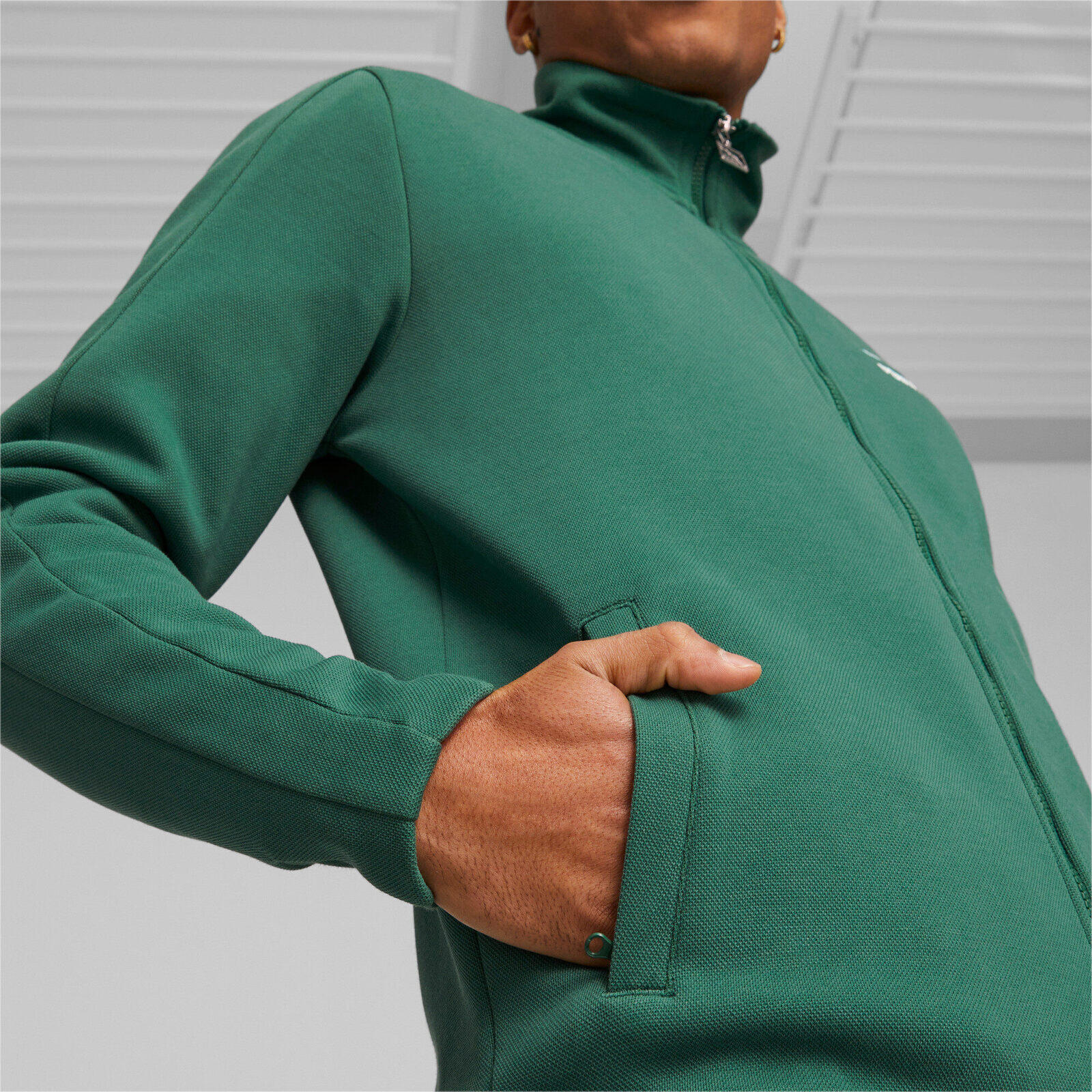 Veste Puma T7 Track Jacket Dk Vine, Vert, Hommes 4/5