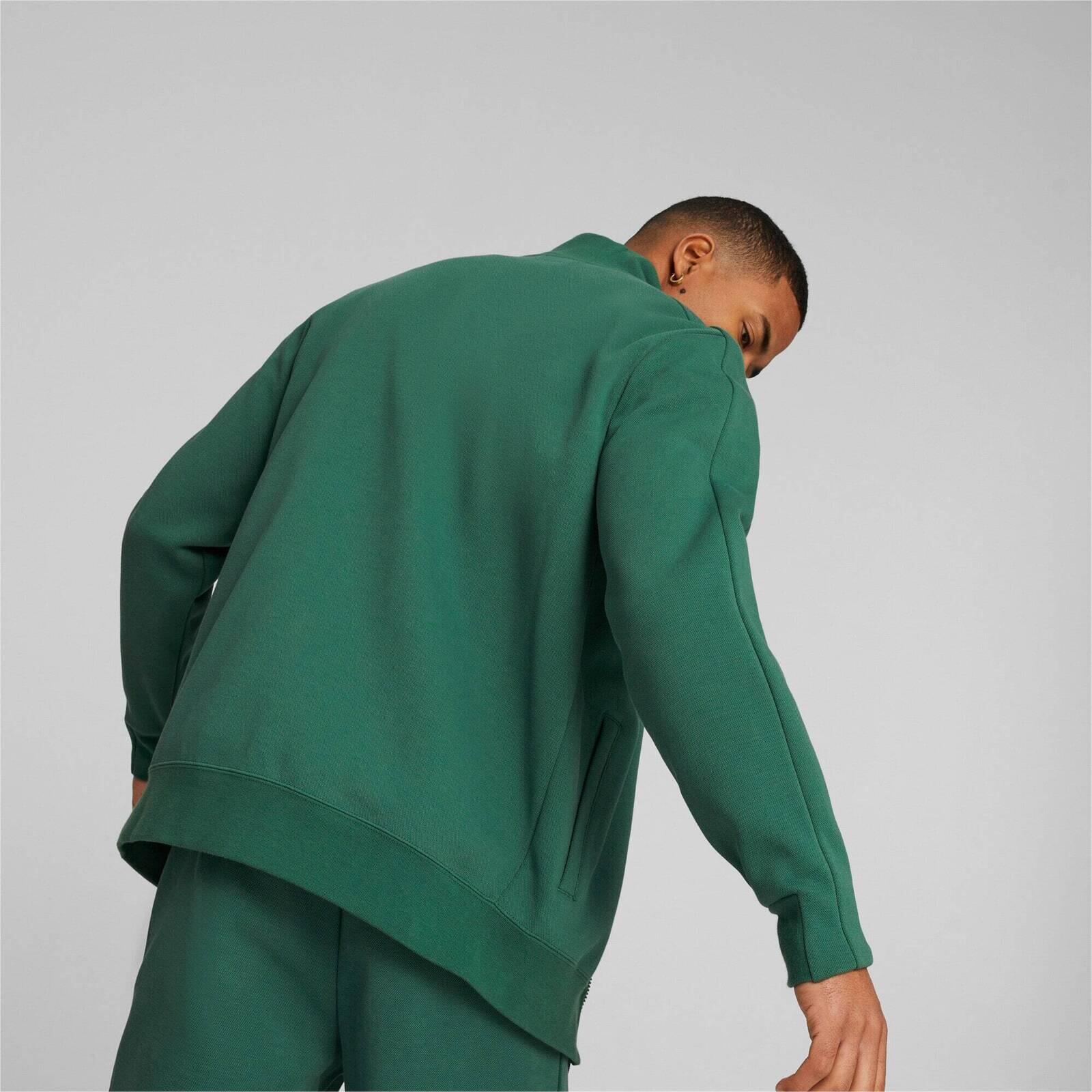 Veste Puma T7 Track Jacket Dk Vine, Vert, Hommes 2/5