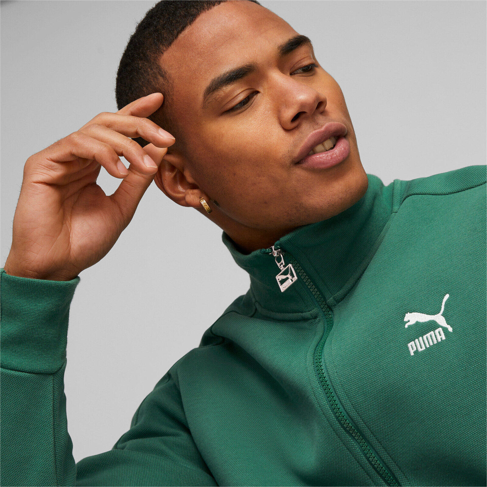 Veste Puma T7 Track Jacket Dk Vine, Vert, Hommes 5/5